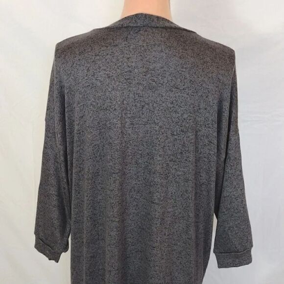 Agnes & Dora Dark Grey Open Knit Midi Cardigan with Pockets XL NWOT - Picture 15 of 16